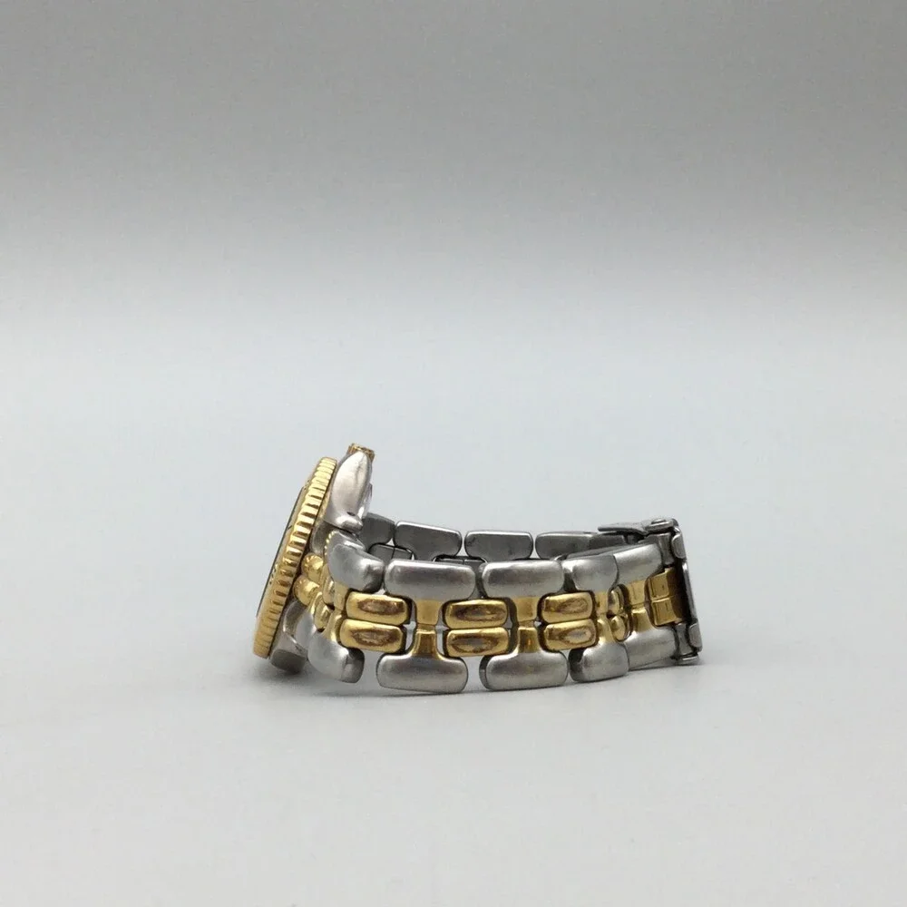 Fossil Blue Watch Women 29mm Silver Gold Two Tone Date Round Dial New Battery 6" - Picture 7 of 14